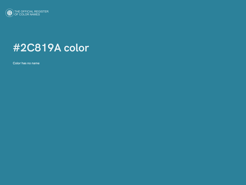 #2C819A color image