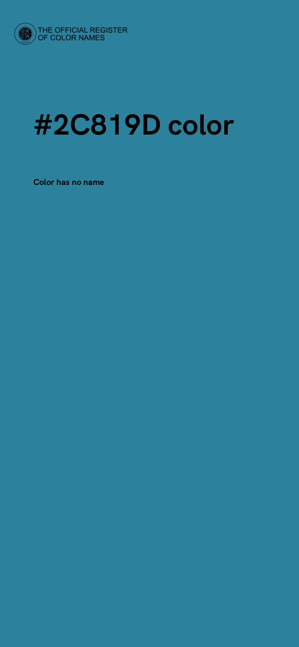 #2C819D color image