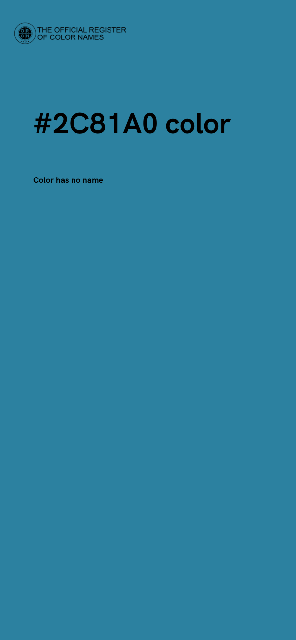 #2C81A0 color image