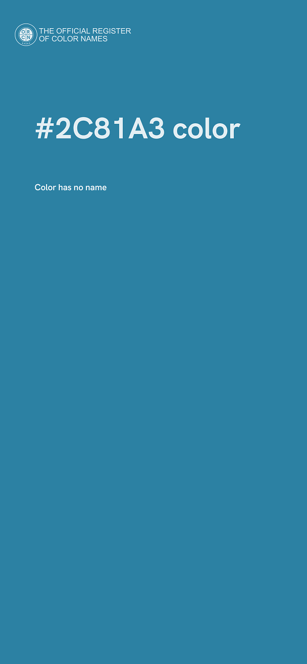 #2C81A3 color image