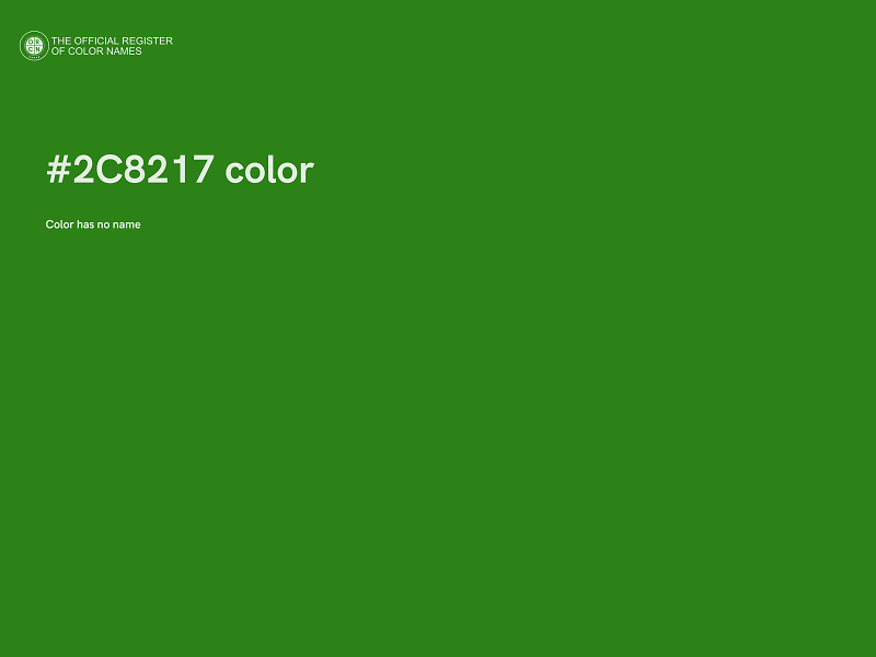 #2C8217 color image