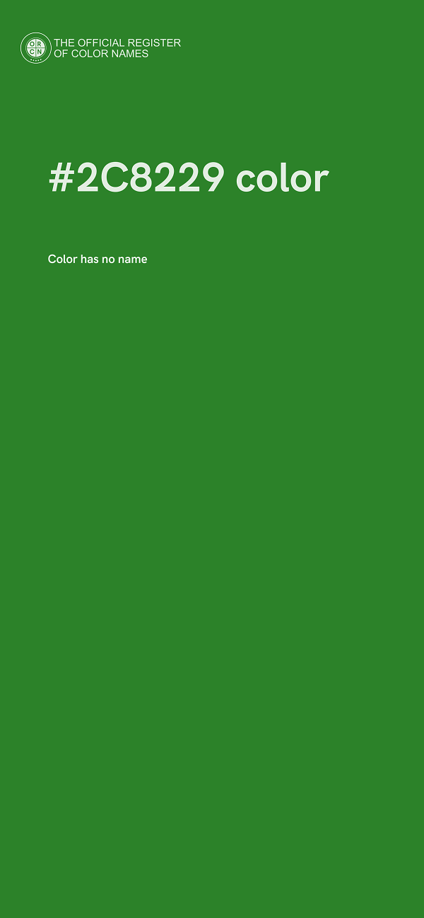 #2C8229 color image