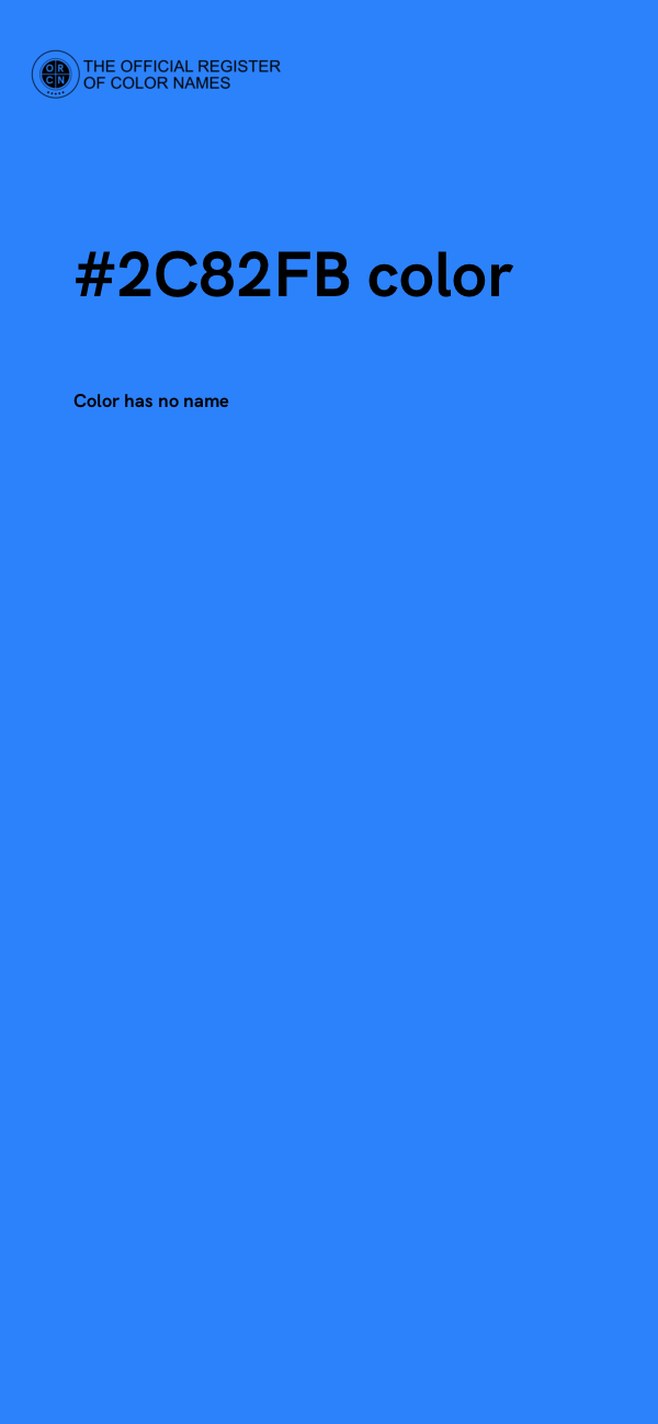 #2C82FB color image