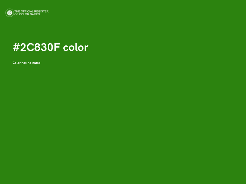 #2C830F color image