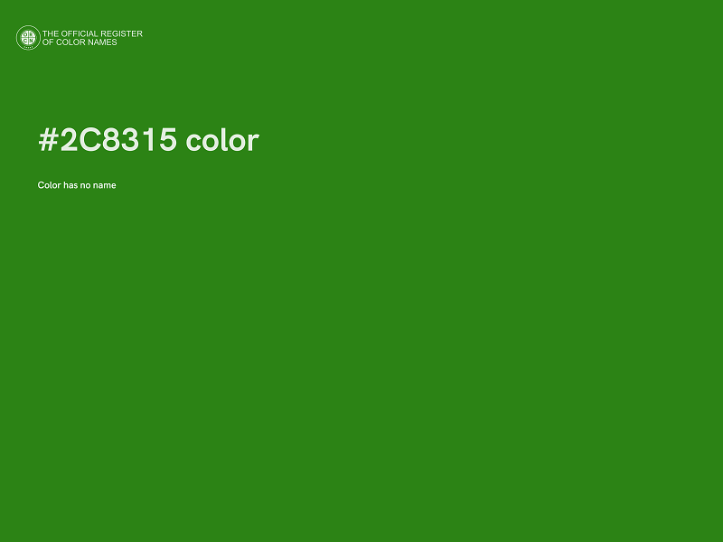 #2C8315 color image