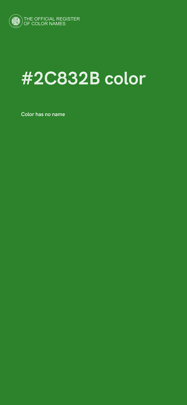 #2C832B color image