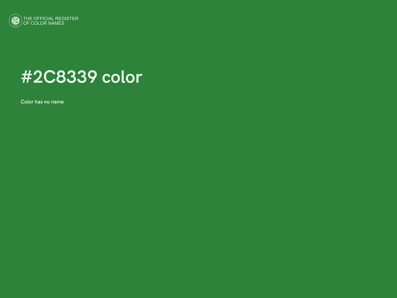 #2C8339 color image