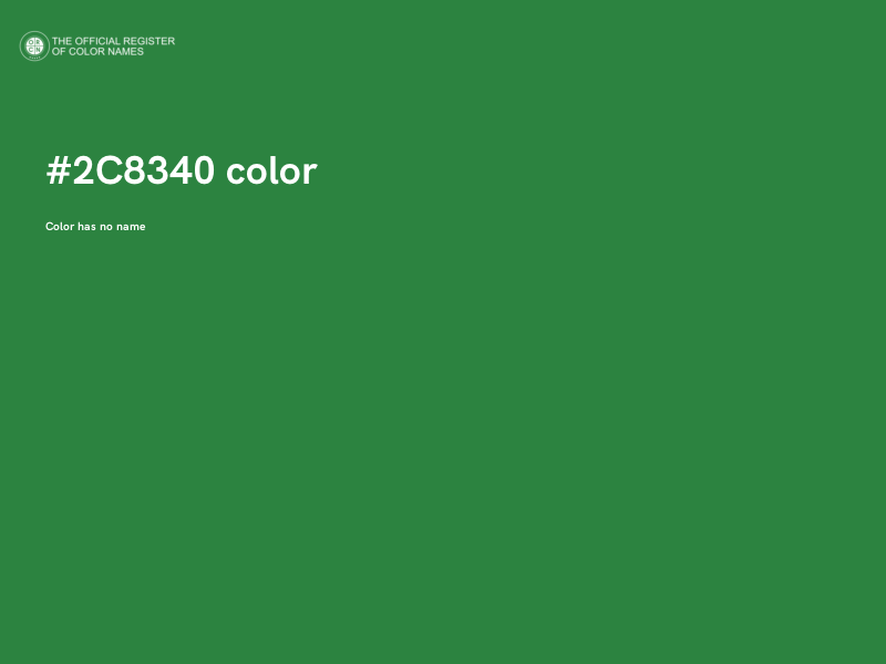#2C8340 color image