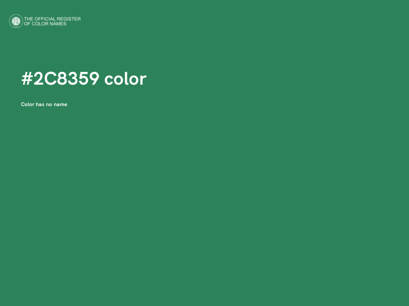 #2C8359 color image