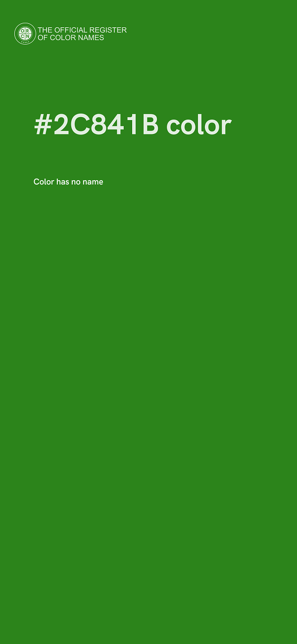 #2C841B color image