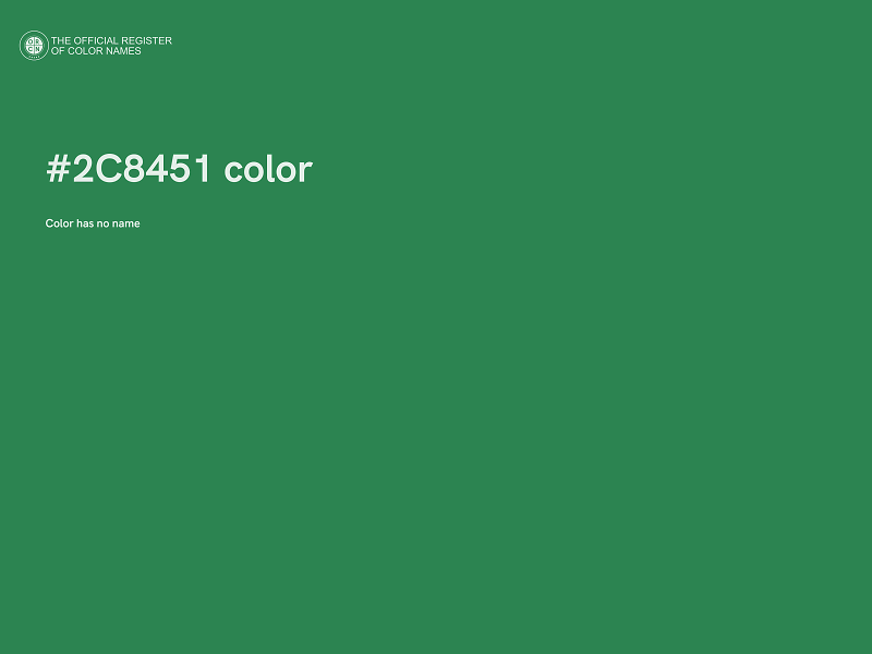 #2C8451 color image