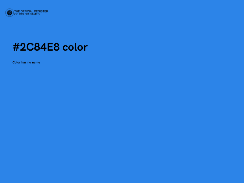 #2C84E8 color image