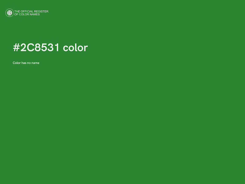 #2C8531 color image