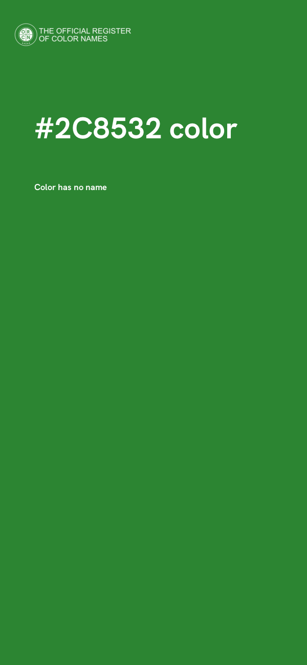 #2C8532 color image