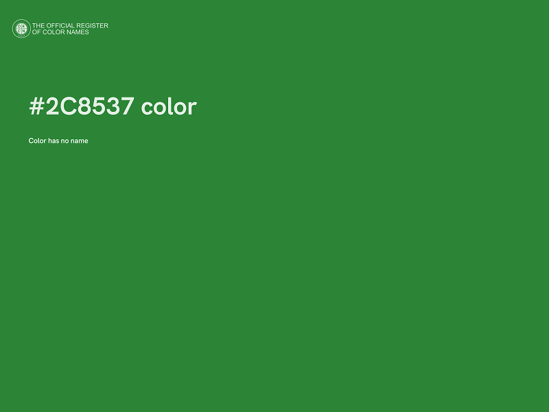 #2C8537 color image