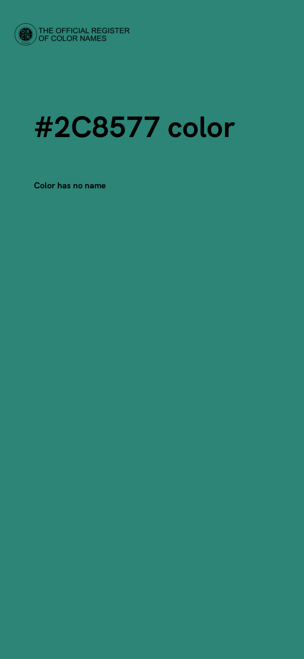 #2C8577 color image