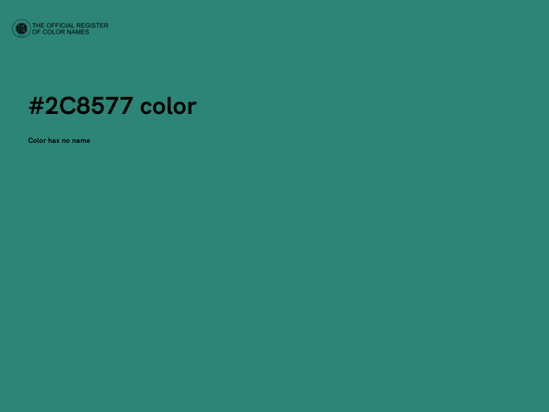 #2C8577 color image