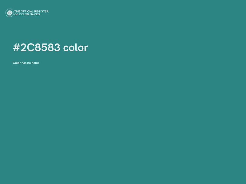 #2C8583 color image
