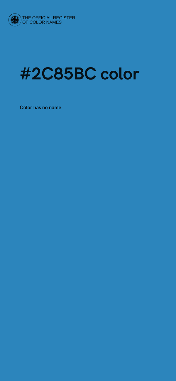 #2C85BC color image