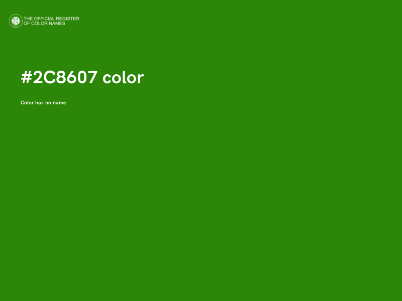 #2C8607 color image