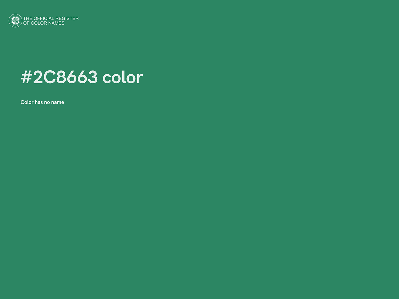 #2C8663 color image