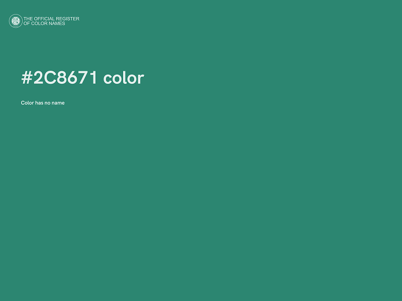 #2C8671 color image