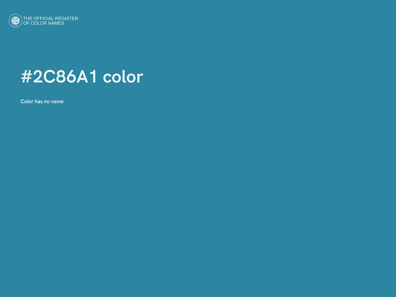 #2C86A1 color image