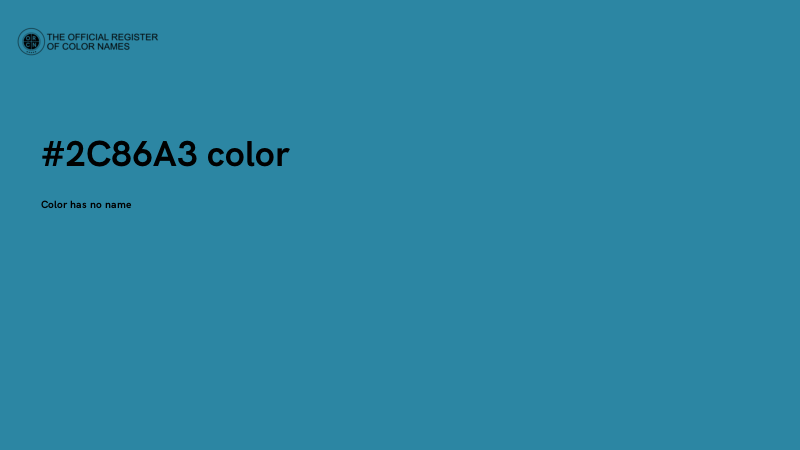 #2C86A3 color image