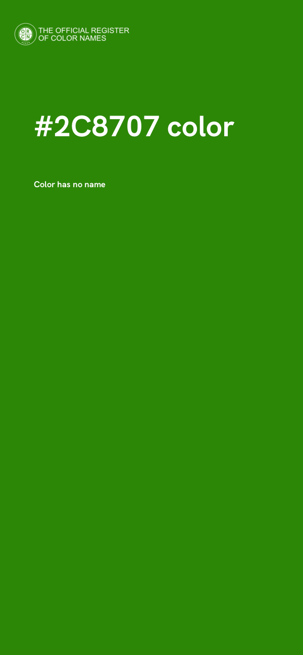 #2C8707 color image