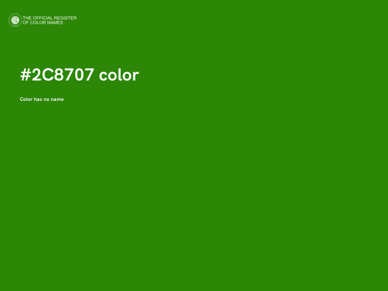 #2C8707 color image