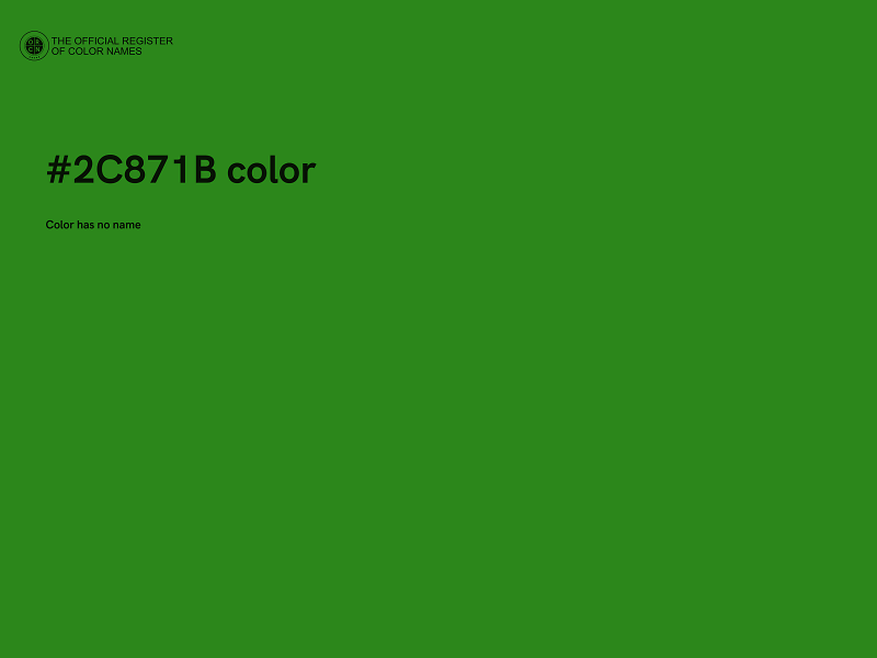 #2C871B color image