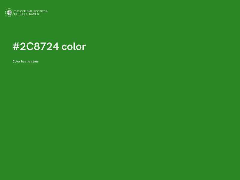 #2C8724 color image