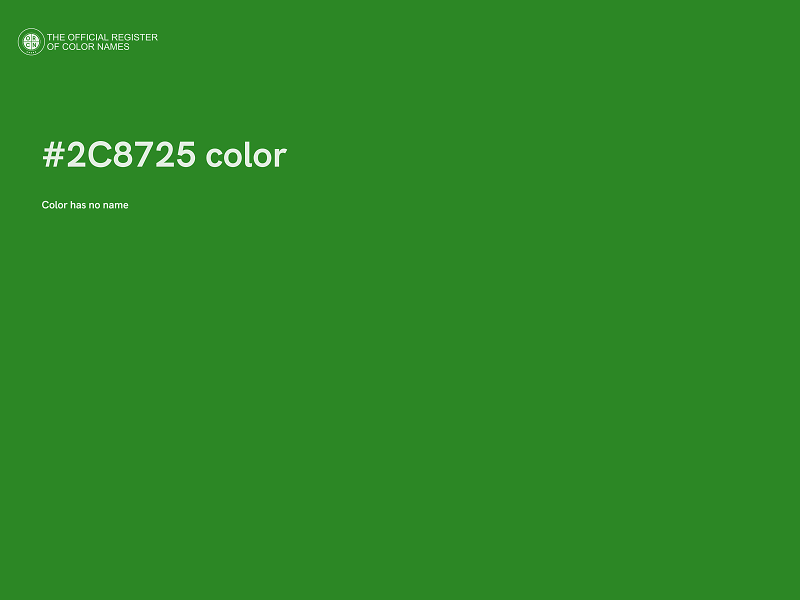 #2C8725 color image