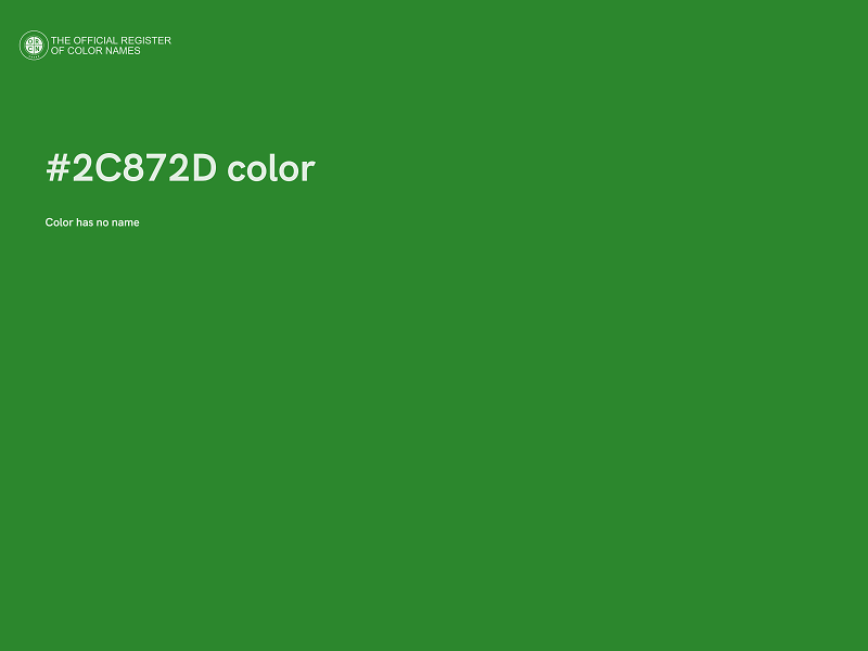 #2C872D color image