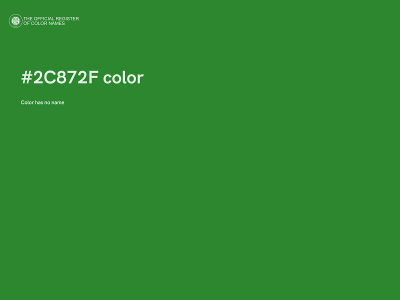 #2C872F color image