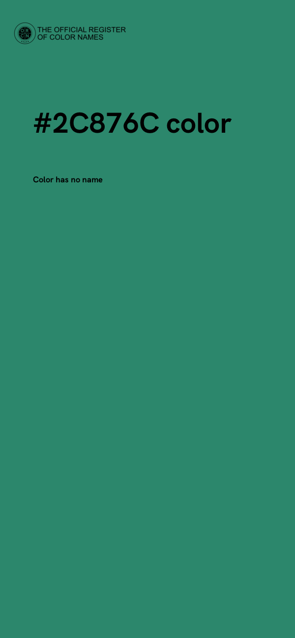 #2C876C color image