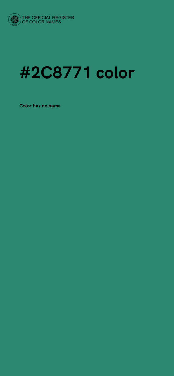 #2C8771 color image