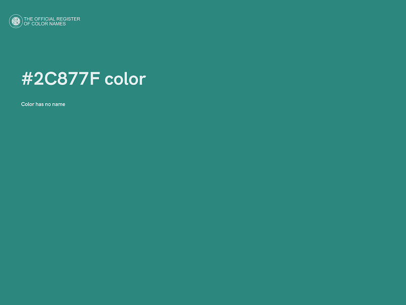 #2C877F color image