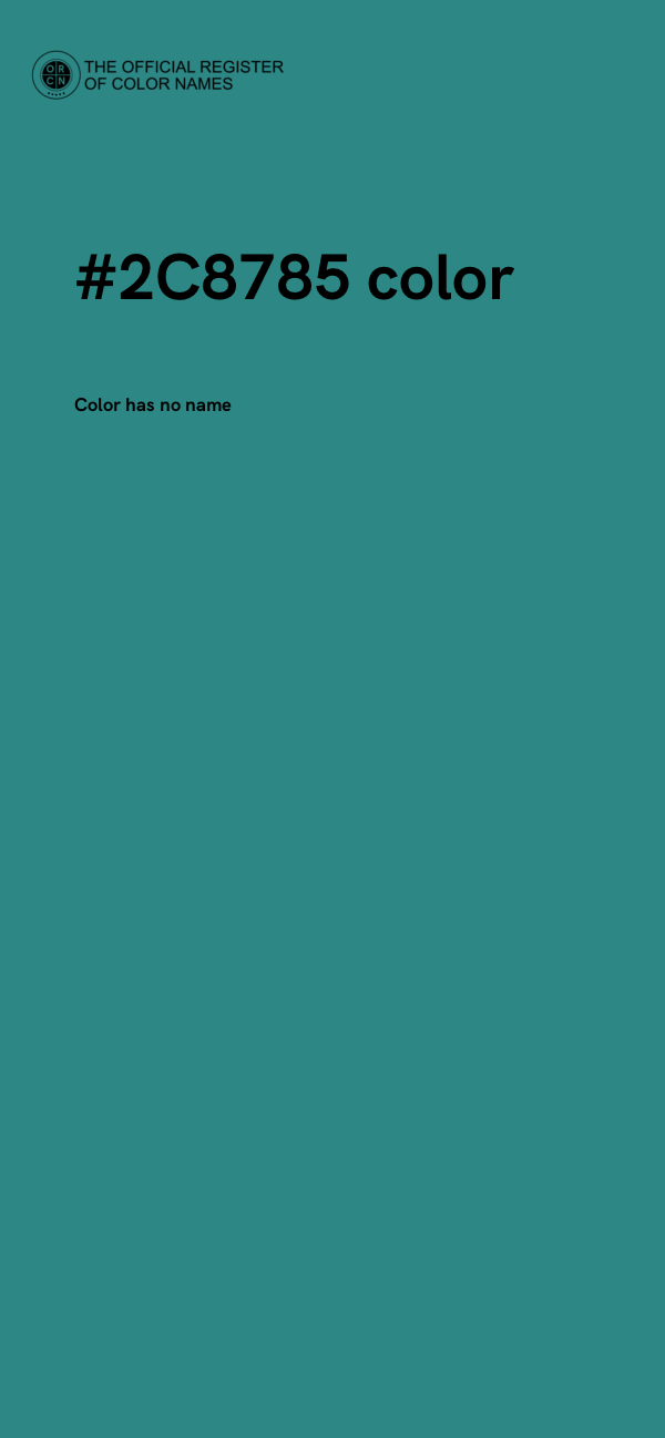 #2C8785 color image