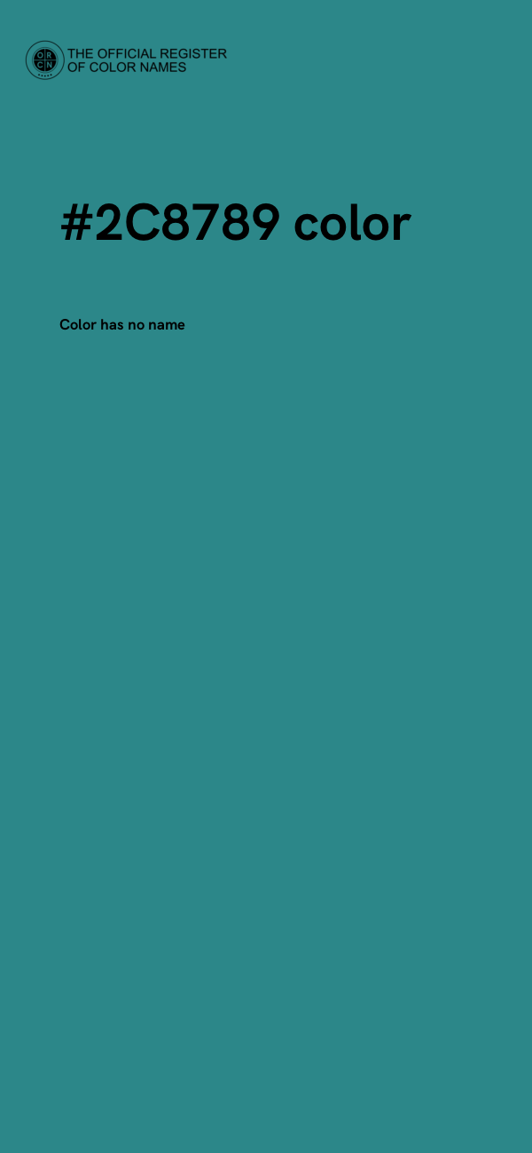 #2C8789 color image