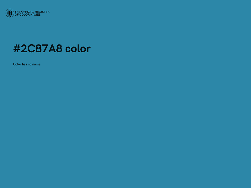 #2C87A8 color image