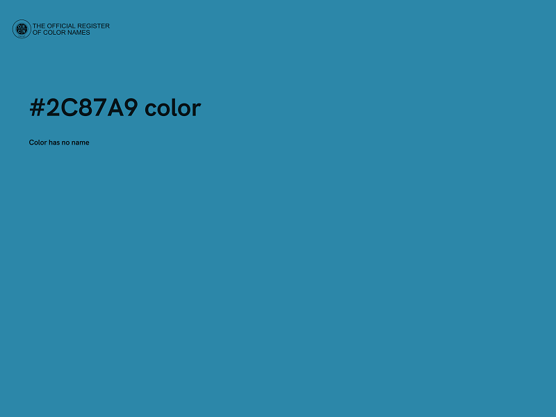 #2C87A9 color image