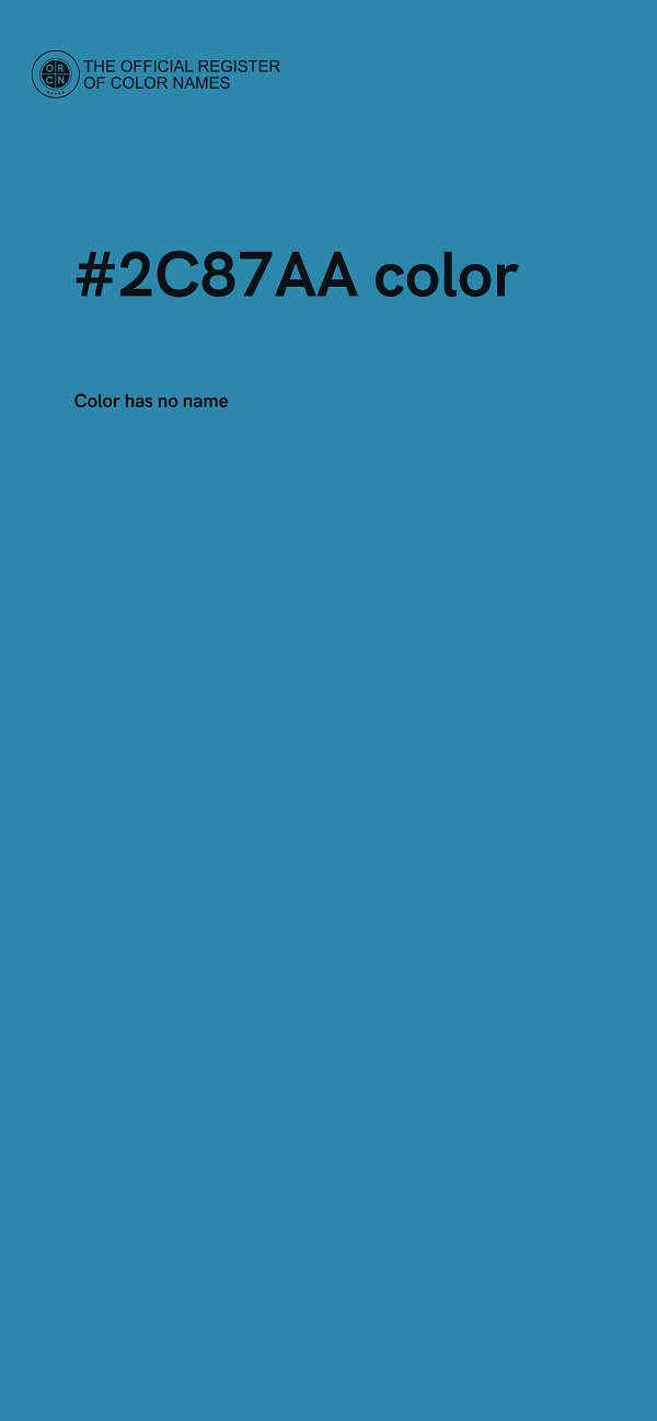 #2C87AA color image