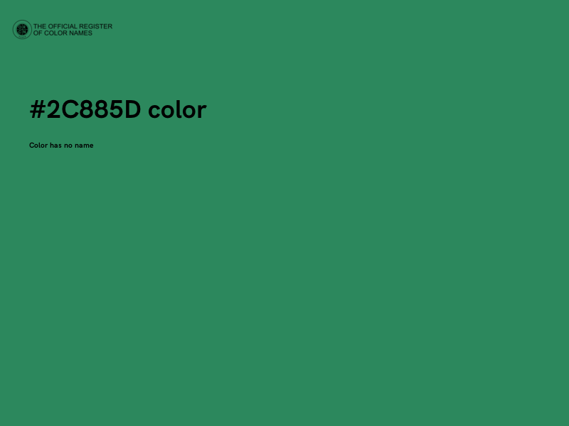 #2C885D color image