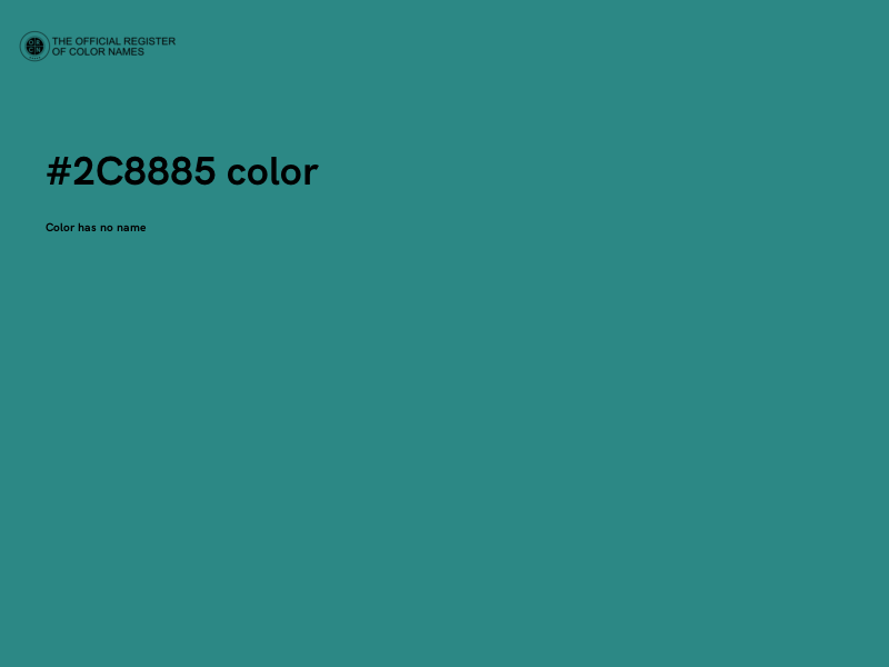 #2C8885 color image