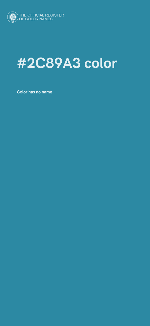 #2C89A3 color image