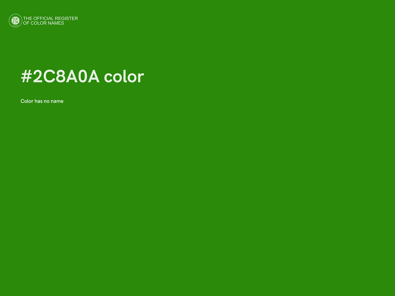 #2C8A0A color image