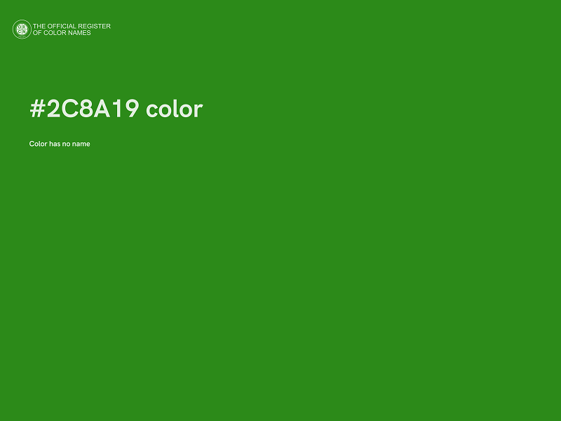 #2C8A19 color image