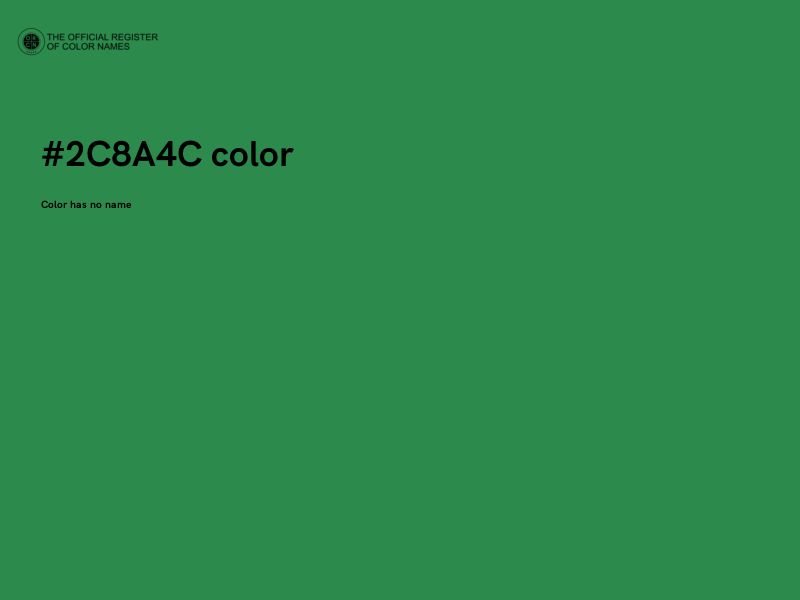 #2C8A4C color image