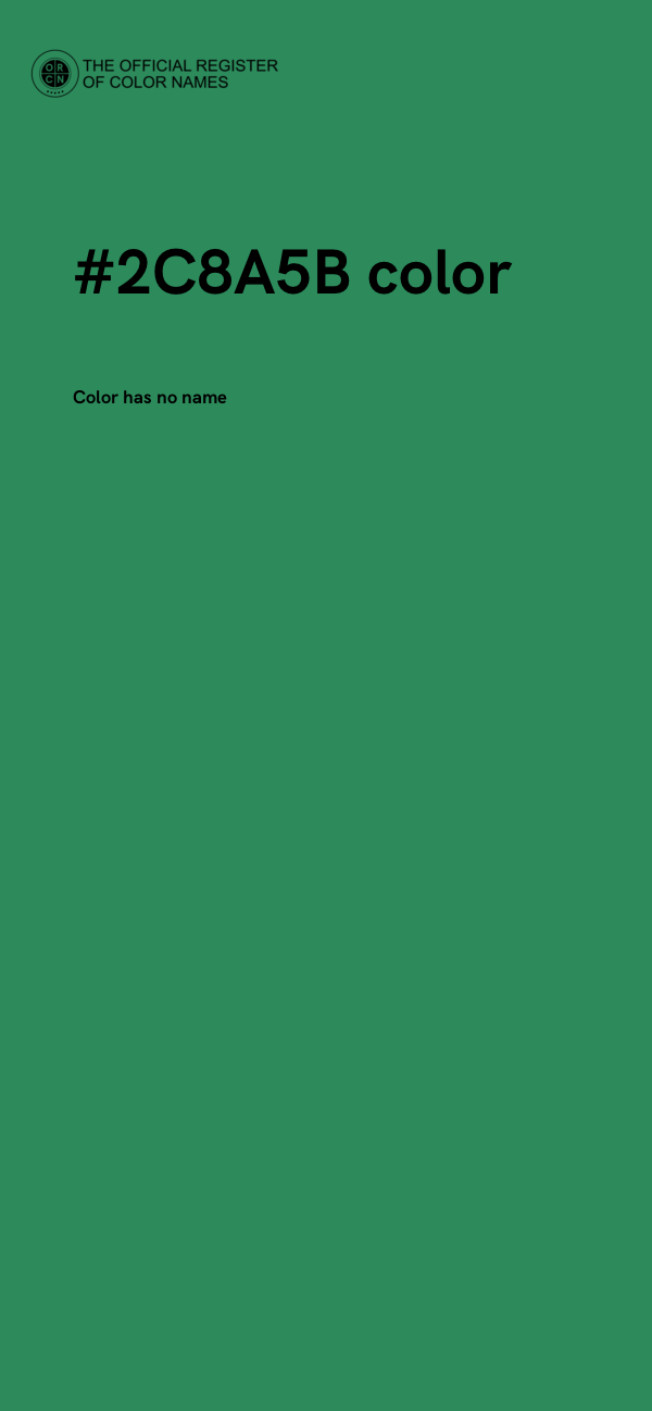 #2C8A5B color image